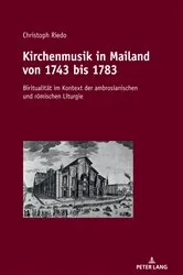 Book cover of Kirchenmusik in Mailand von 1743 bis 1783 by Christoph Riedo