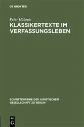 Book cover of Klassikertexte im Verfassungsleben by Unknown