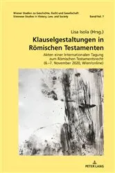 Book cover of Klauselgestaltungen in Roemischen Testamenten by Unknown