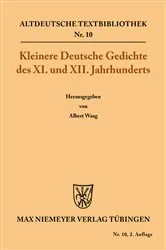 Book cover of Kleinere Deutsche Gedichte des XI. und XII. Jahrhunderts (2nd ed.) by Unknown