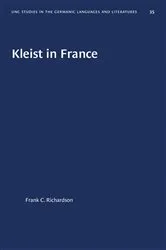 Book cover of Kleist in France by Frank C. Richardson