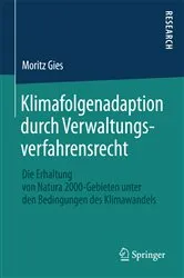 Book cover of Klimafolgenadaption durch Verwaltungsverfahrensrecht by Moritz Gies