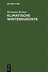 Book cover of Klimatische Winterkurorte by Hermann Reimer