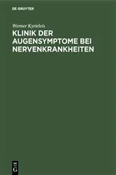 Book cover of Klinik der Augensymptome bei Nervenkrankheiten by Werner Kyrieleis