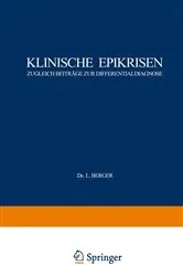 Book cover of Klinische Epikrisen by L. Berger