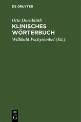 Book cover of Klinisches Wörterbuch (35th ed.) by Otto Dornblüth