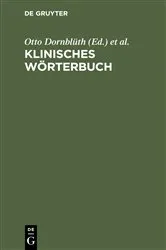 Book cover of Klinisches Wörterbuch (61st ed.) by Otto Dornblüth
