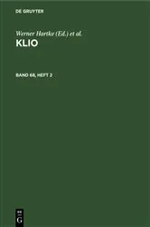 Book cover of Klio. Band 68, Heft 2 by Zentralinstitut für Alte Geschichte und Archäologie der Akademie der Wissenschaften der DDR