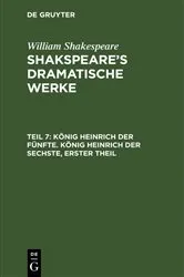 Book cover of König Heinrich der Fünfte. König Heinrich der Sechste, Erster Theil by August Wilhelm Schlegel
