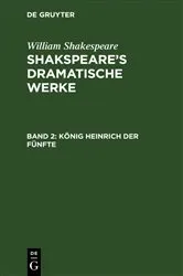 Book cover of König Heinrich der Fünfte by August Wilhelm Schlegel