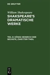 Book cover of König Heinrich der Sechste, Zweyter Theil by August Wilhelm Schlegel