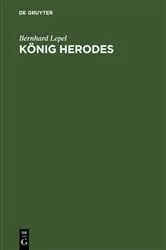Book cover of König Herodes by Bernhard Lepel