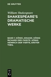Book cover of König Johann. König Richard der Zweite. König Heinrich der Vierte, erster Theil (2nd ed.) by Michael Bernays