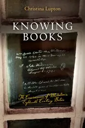 Book cover of Knowing Books by Christina Lupton