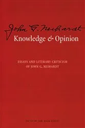 Book cover of Knowledge and Opinion by John G. Neihardt