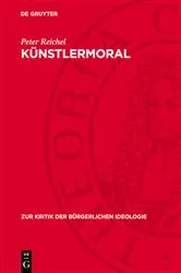 Book cover of Künstlermoral by Peter Reichel