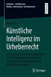 Book cover of Künstliche Intelligenz im Urheberrecht by Axel Grätz