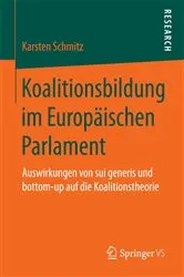Book cover of Koalitionsbildung im Europäischen Parlament by Karsten Schmitz