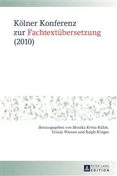 Book cover of Koelner Konferenz zur Fachtextuebersetzung (2010) by Unknown