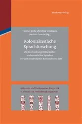 Book cover of Kolonialzeitliche Sprachforschung by Thomas Stolz