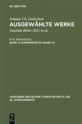 Book cover of Kommentar zu Band 1-4 by Johann  Christoph Gottsched
