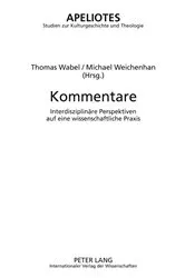 Book cover of Kommentare by Rainer Kampling