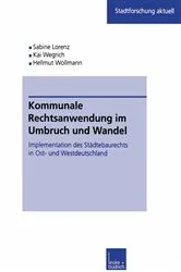 Book cover of Kommunale Rechtsanwendung im Umbruch und Wandel by Sabine Kuhlmann