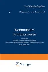 Book cover of Kommunales Prüfungswesen by Hans Sendel
