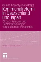 Book cover of Kommunalreform in Deutschland und Japan by Gesine Foljanty-Jost
