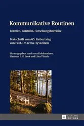 Book cover of Kommunikative Routinen by Leena Kolehmainen
