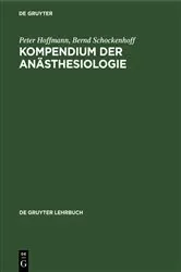 Book cover of Kompendium der Anästhesiologie by Peter Hoffmann