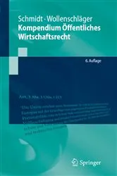Book cover of Kompendium Öffentliches Wirtschaftsrecht (6th ed.) by Reiner Schmidt
