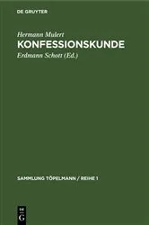 Book cover of Konfessionskunde (3rd ed.) by Hermann Mulert