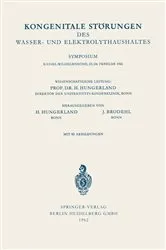 Book cover of Kongenitale Störungen des Wasser- und Elektrolythaushaltes by Heinz Hungerland