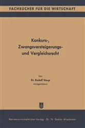 Book cover of Konkurs-, Zwangsversteigerungs- und Vergleichsrecht by Rudolf Steup