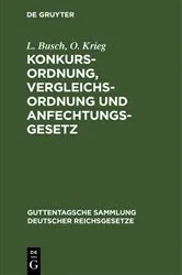 Book cover of Konkursordnung, Vergleichsordnung und Anfechtungsgesetz (15th ed.) by Unknown
