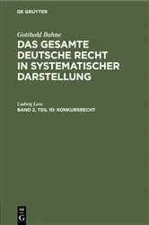 Book cover of Konkursrecht by Ludwig Lass