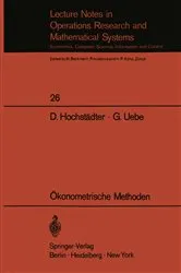 Book cover of Ökonometrische Methoden by Dieter Hochstädter