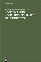 Book cover of Konsens und Konflikt - 35 Jahre Grundgesetz by Unknown
