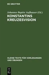 Book cover of Konstantins Kreuzesvision by Johannes Baptist Aufhauser