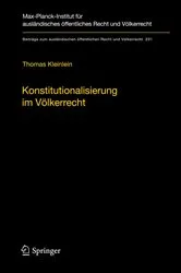 Book cover of Konstitutionalisierung im Völkerrecht by Thomas Kleinlein