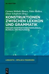 Book cover of Konstruktionen zwischen Lexikon und Grammatik by Unknown