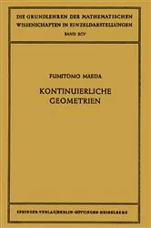 Book cover of Kontinuierliche Geometrien by Fumitomo Maeda