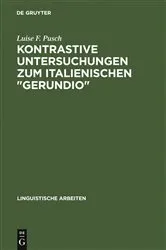 Book cover of Kontrastive Untersuchungen zum italienischen 