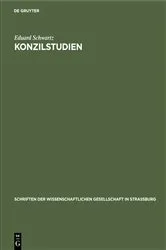 Book cover of Konzilstudien by Eduard Schwartz