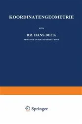Book cover of Koordinaten-Geometrie by Hans Beck