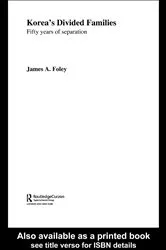 Book cover of Korea's Divided Families by James Foley