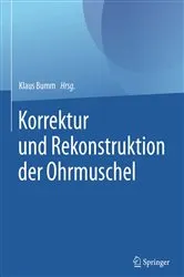 Book cover of Korrektur und Rekonstruktion der Ohrmuschel by Klaus Bumm