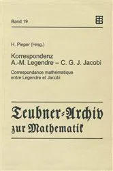 Book cover of Korrespondenz Adrien-Marie Legendre — Carl Gustav Jacob Jacobi by Herbert Pieper