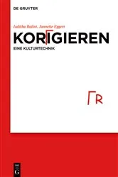 Book cover of Korrigieren – eine Kulturtechnik by Iuditha Balint